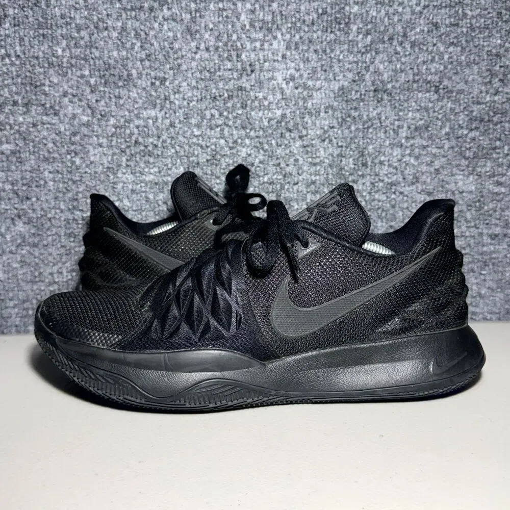 Nike Kyrie Low 1 Sneakers Men Size 12 Triple Black Comfort Lace Up Running Shoes